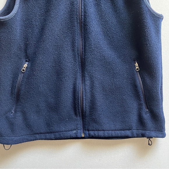 L.A Dodgers Vintage Lands’ End fleece full zip up Vest Sz L - Picture 5 of 10